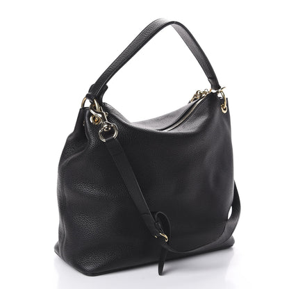 Gucci Pebbled Calfskin Large Soho Hobo Black 3 of 9