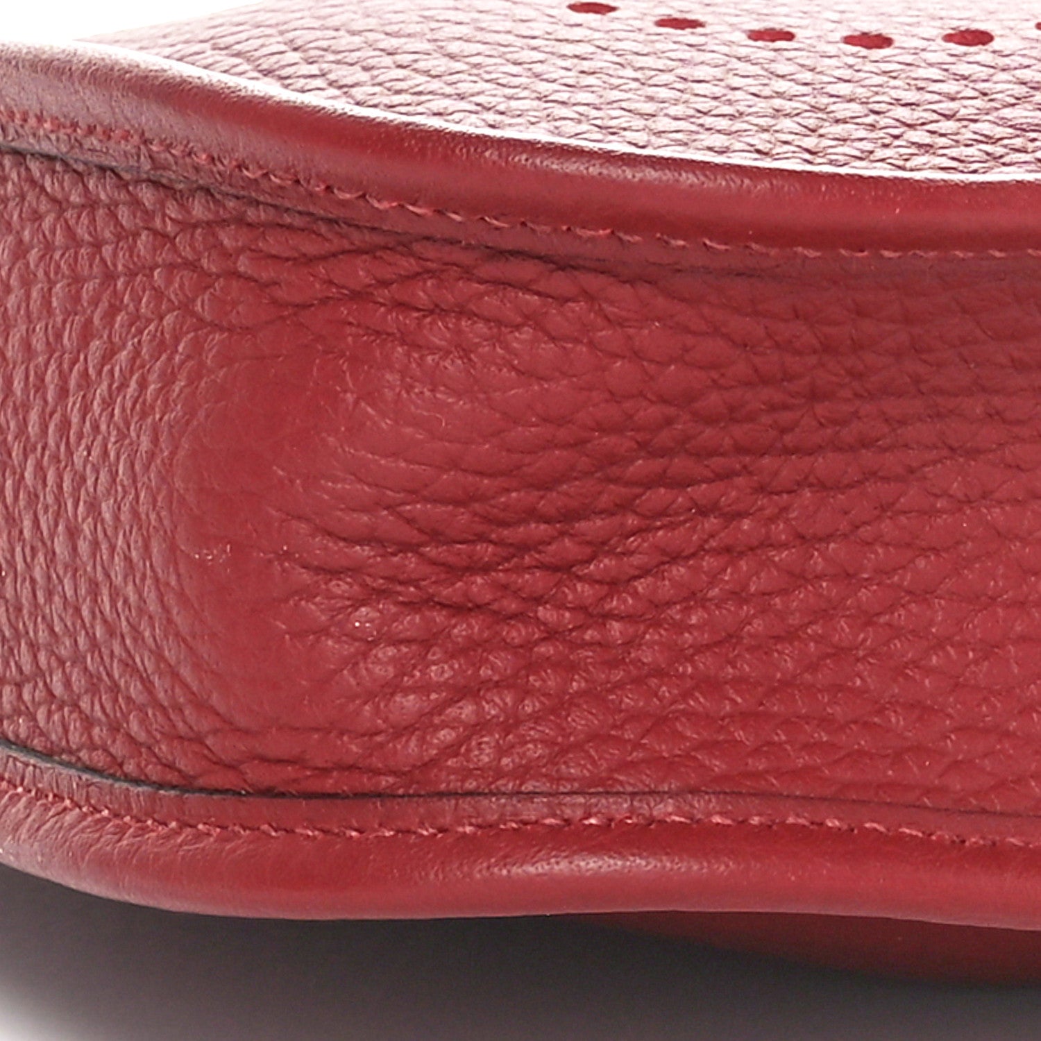 Hermes Taurillon Clemence Amazone Evelyne TPM Rouge H 10 of 11