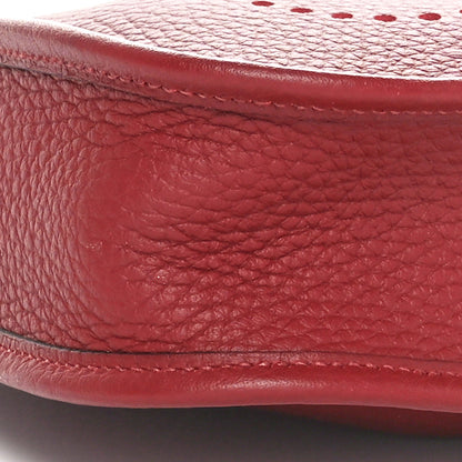 Hermes Taurillon Clemence Amazone Evelyne TPM Rouge H 10 of 11