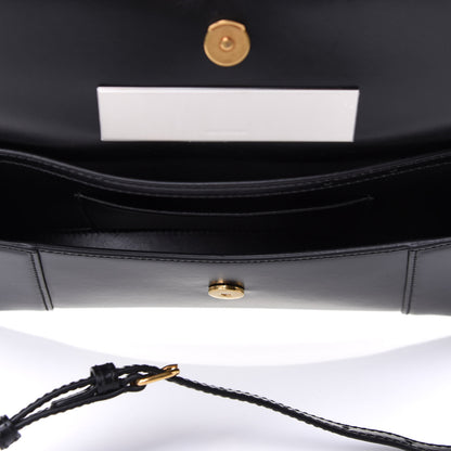 Balenciaga Shiny Box Calfskin Hourglass Stretch Sling Shoulder Bag Black 5 of 10