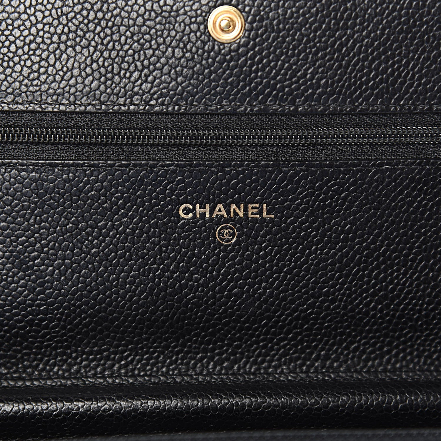 Chanel Caviar Quilted Boy Wallet On Chain WOC Black 6 of 12