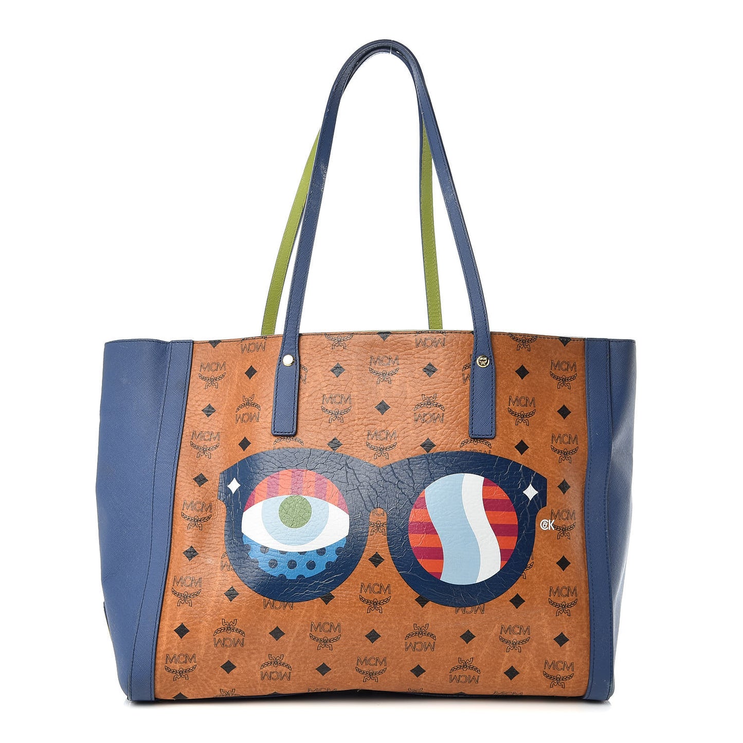 Visetos Saffiano Craig and Karl Eyes On The Horizon Tote Cognac