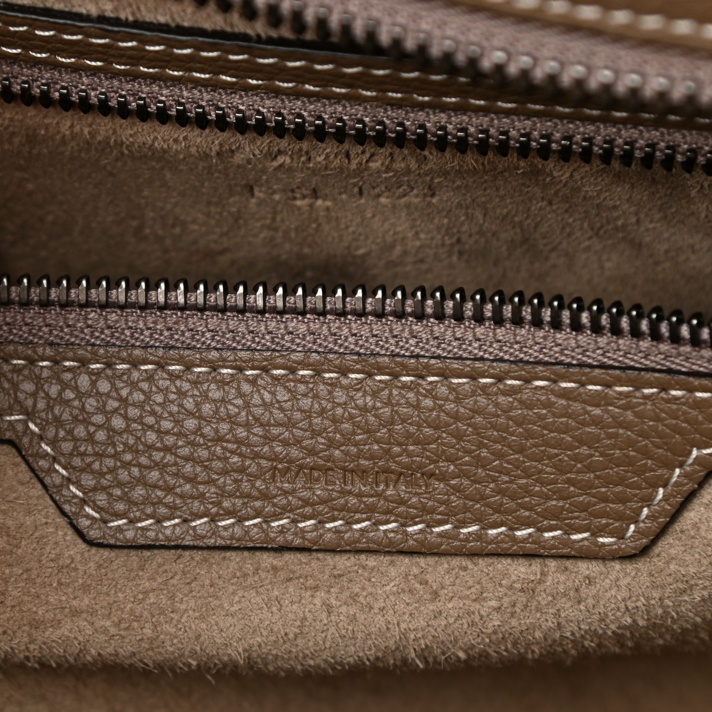 Drummed Calfskin Mini Luggage Souris