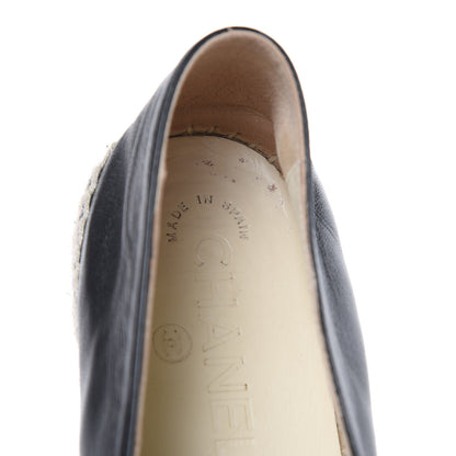 Chanel Lambskin CC Espadrilles 38 Black 12 of 12