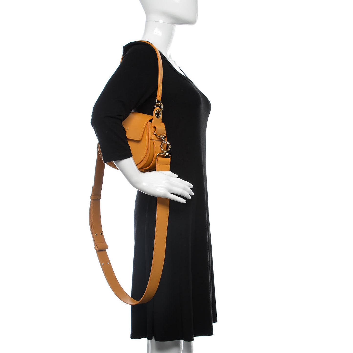 Calfskin Small Tess Bag Burning Camel