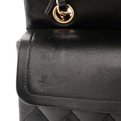 Chanel Lambskin Quilted Small Double Flap Black 11 of 12