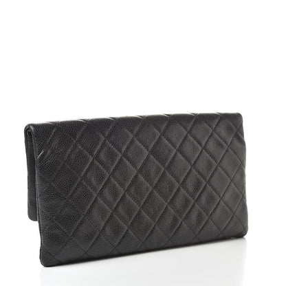Chanel Caviar Quilted CC Beauty Clutch Black 3 of 10