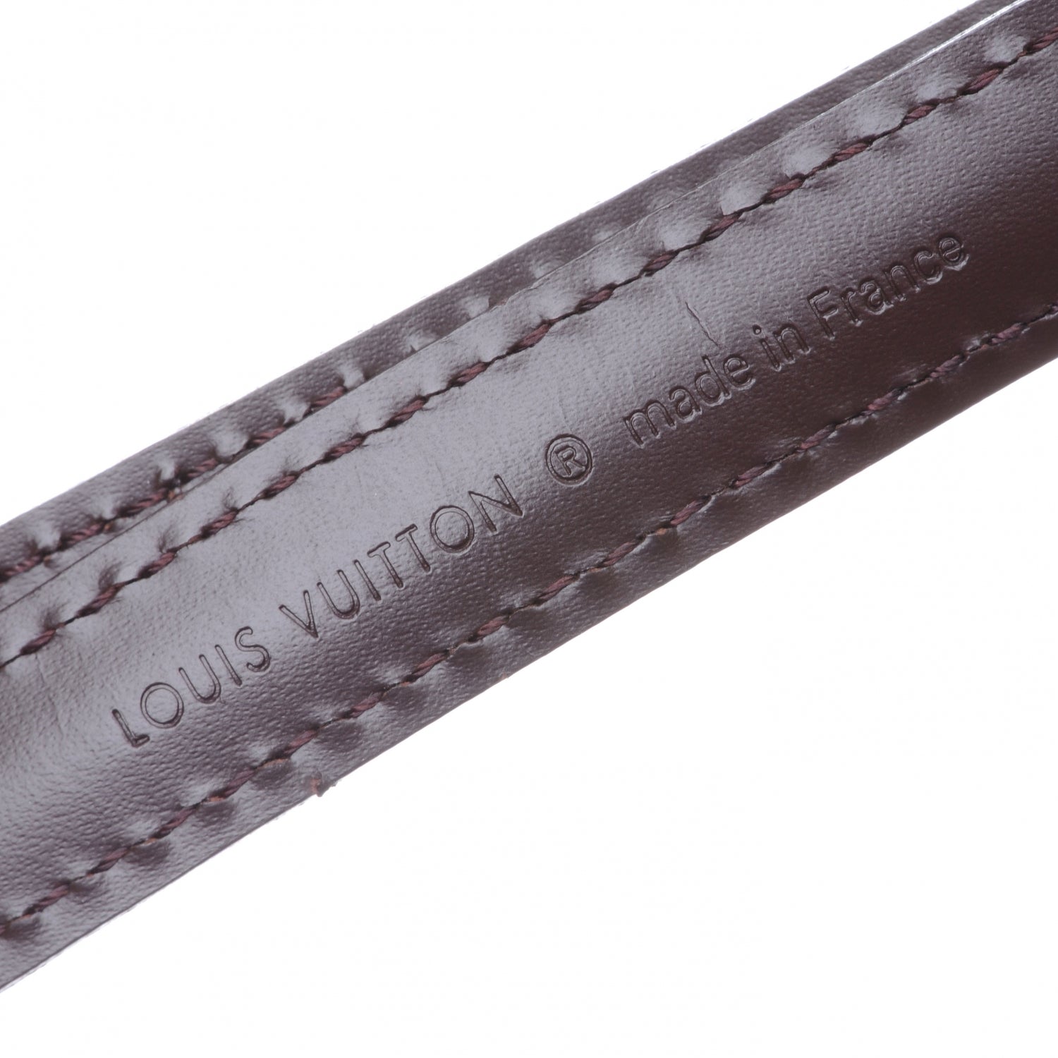 Louis Vuitton Leather Adjustable Strap Brown 3 of 3