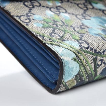 Gucci GG Supreme Monogram Blooms Mini Dionysus Chain Wallet Beige Blue Navy Vintage Blue 8 of 12