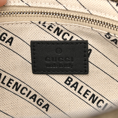 Balenciaga X GUCCI GG Supreme Monogram Neo Classic Silver Hardware City Beige Ebony 6 of 9