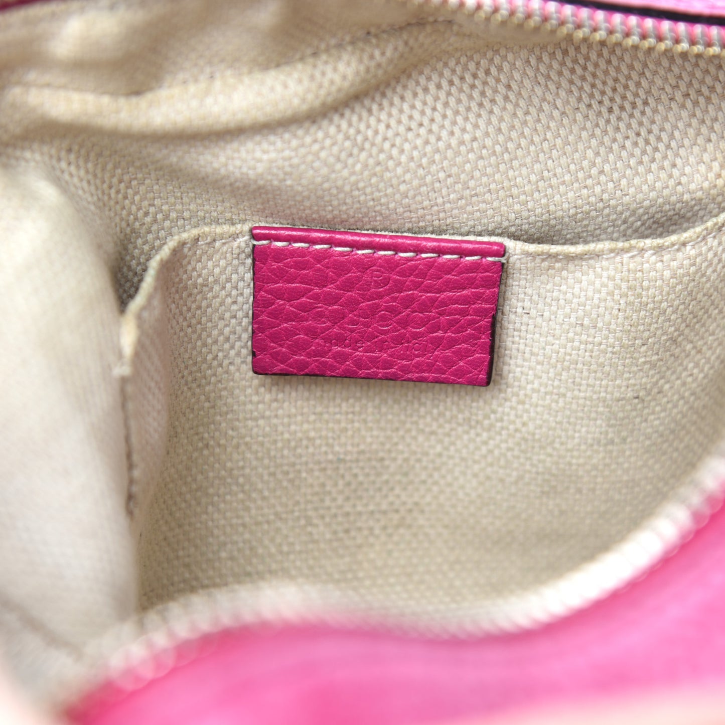 Cellarius Calfskin Small Soho Disco Bag Bright Bouganville