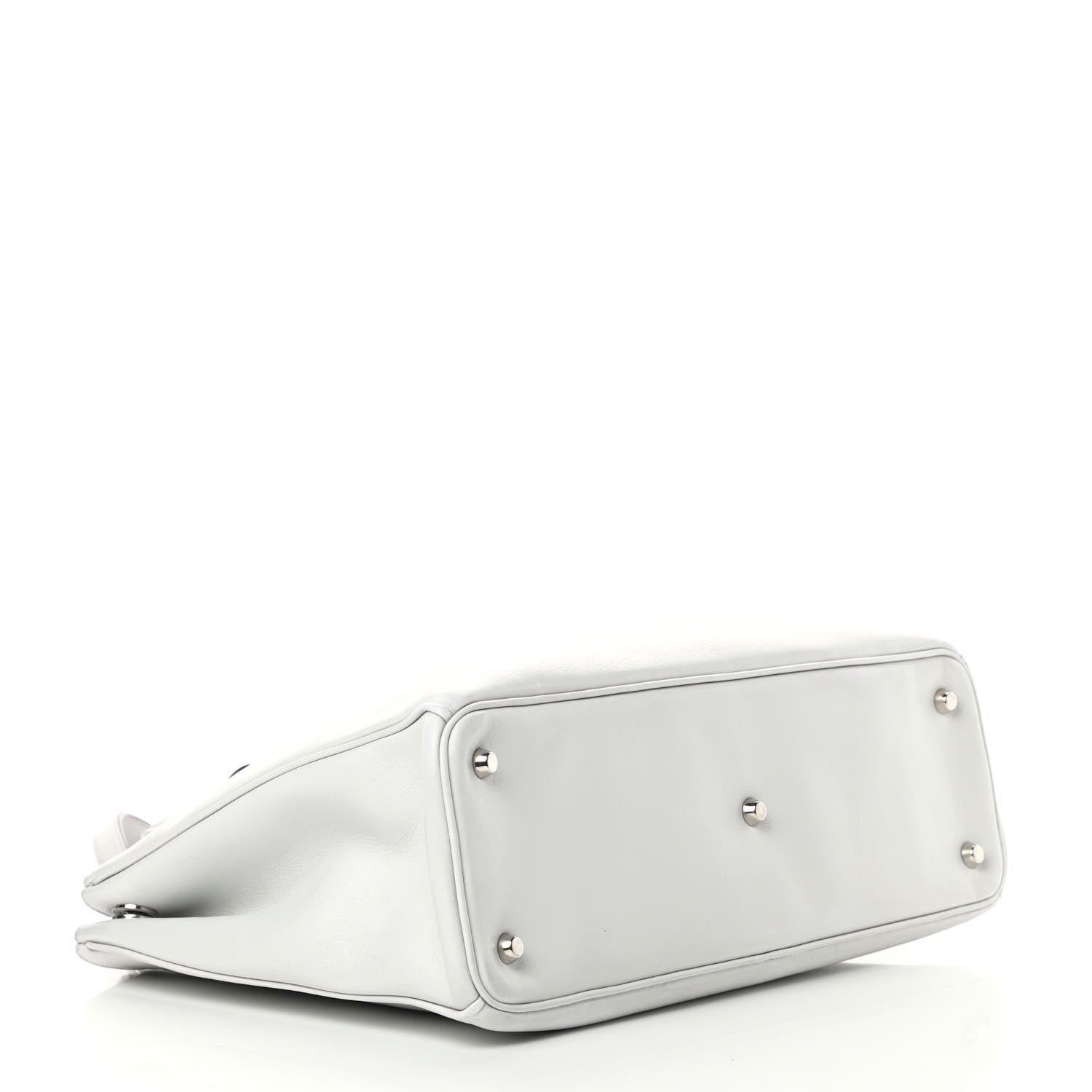 Christian Dior Smooth Calfskin Large Diorissimo Tote White 5 of 14