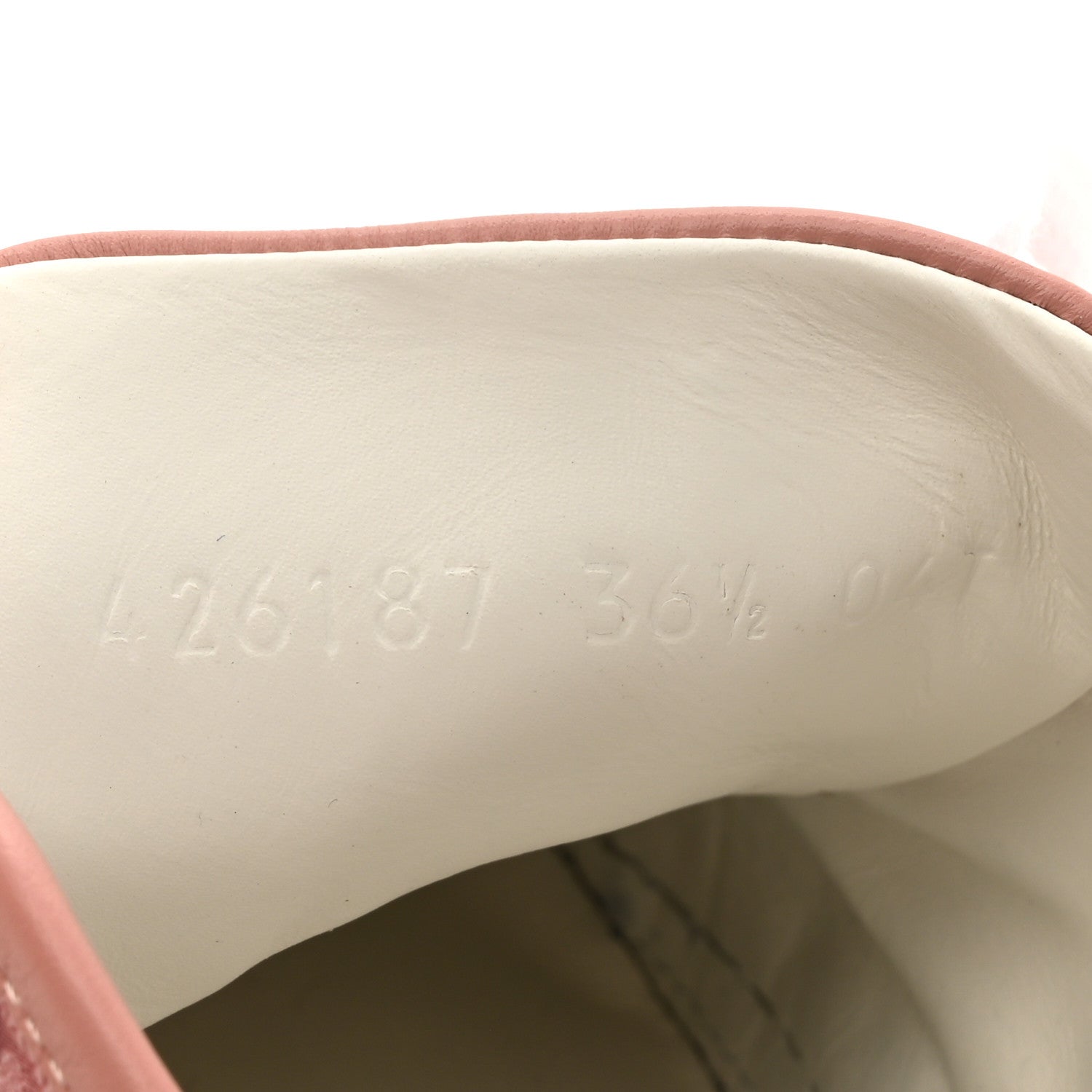 Gucci GG Monogram Calfskin Womens Low Top Sneakers 36.5 Pink Soft Pink 9 of 10