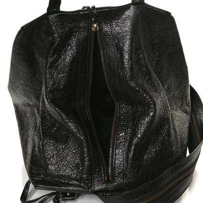 Balenciaga Agneau Classic Hardware Zip Traveler Backpack Black 5 of 13