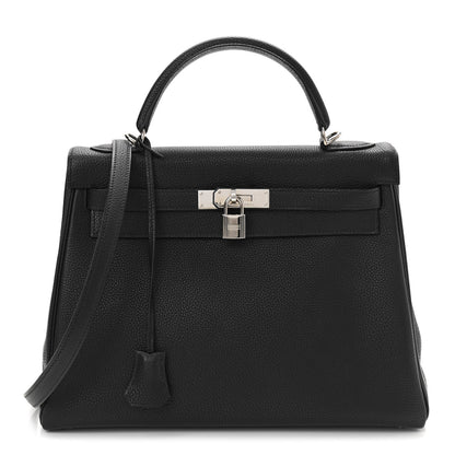 Hermes Togo Kelly Retourne 32 Black 1 of 11