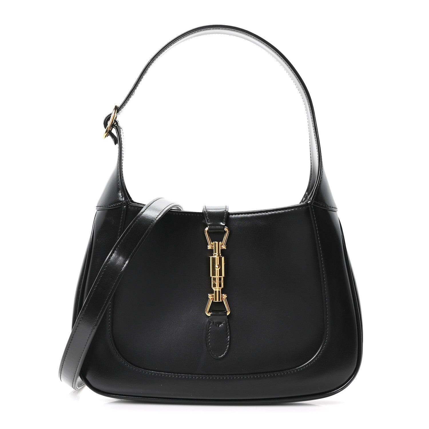 Gucci Boarded Dyana Lux Calfskin Small Jackie 1961 Hobo Black 1 of 10