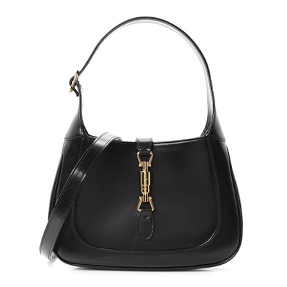 Gucci Boarded Dyana Lux Calfskin Small Jackie 1961 Hobo Black 1 of 10