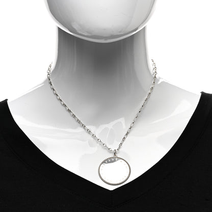 Tiffany Sterling Silver Twist Round Charm Necklace 2 of 4