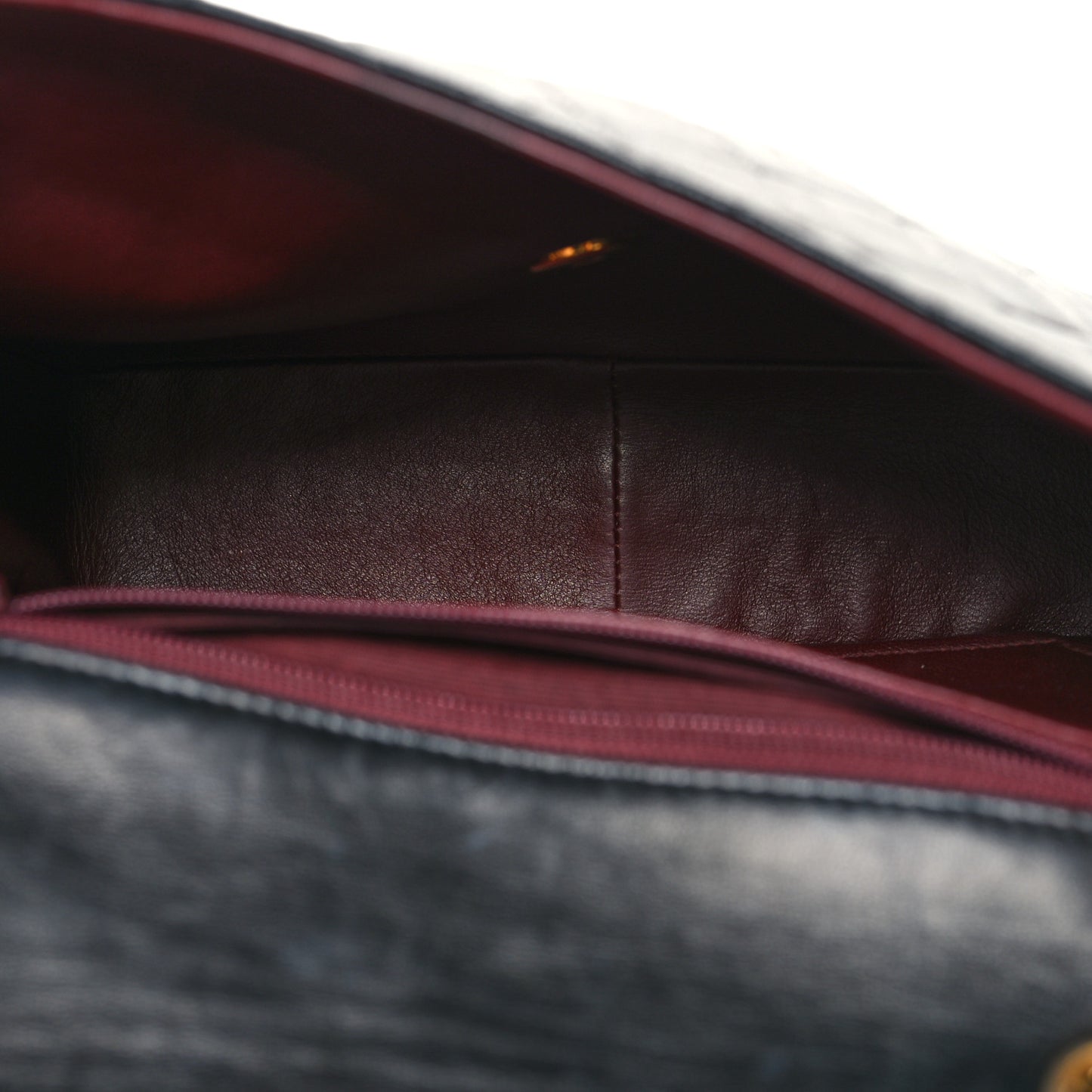 Lambskin Quilted Small Single Flap Black