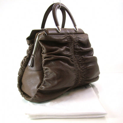 Christian Dior Lambskin KARENINA Large Tote Brown 3 of 11