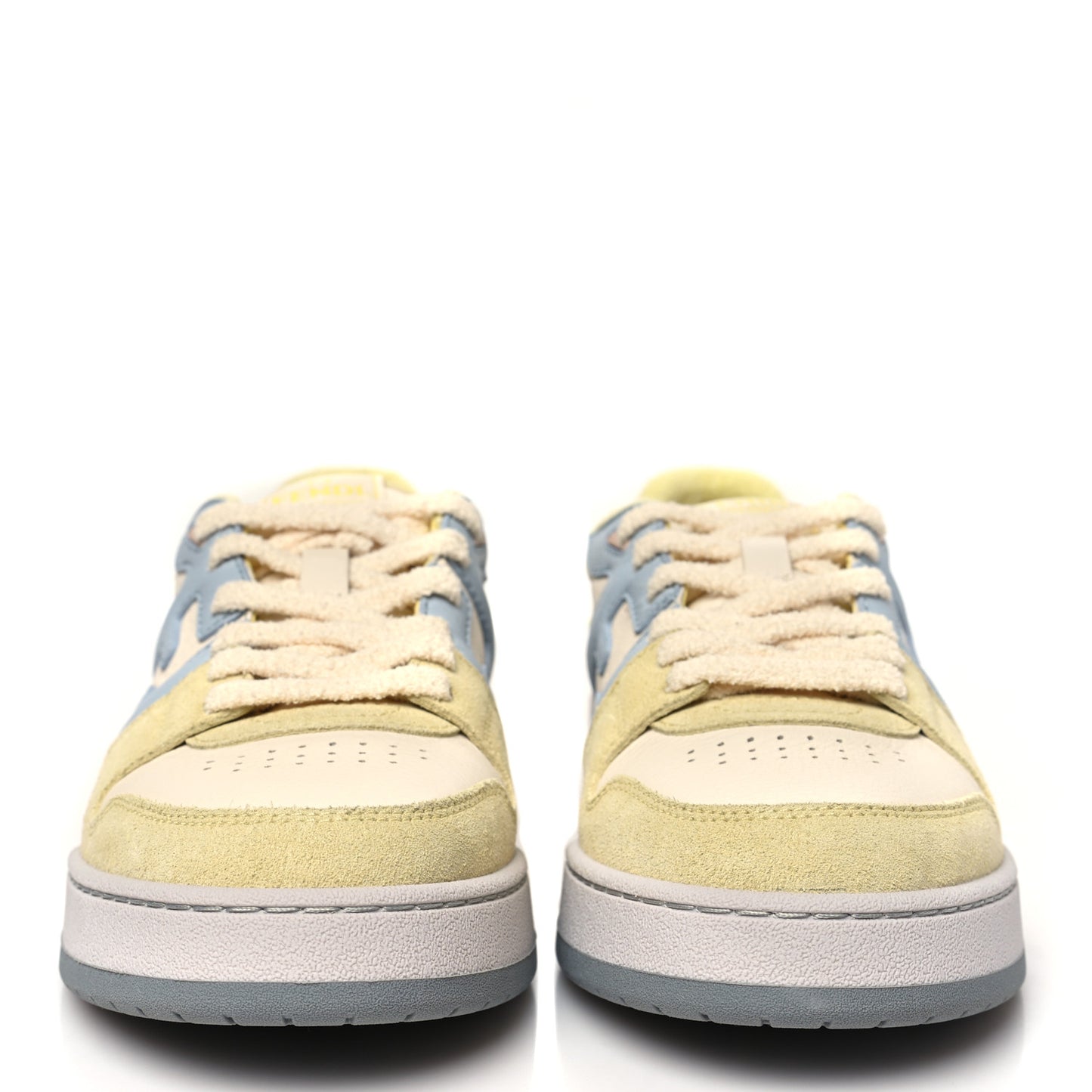 Suede Vitello Fendi Match Low Top Sneakers 41 Straw Azzurro Poison Connecticut