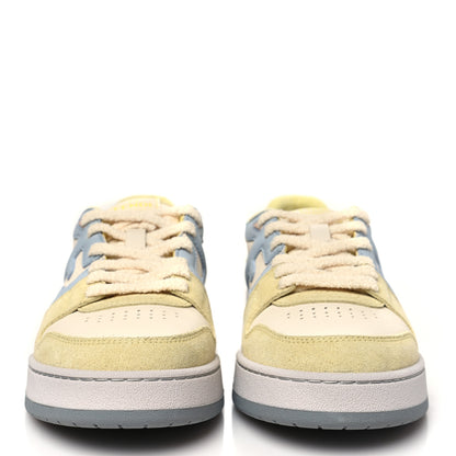 Fendi Suede Vitello Fendi Match Low Top Sneakers 41 Straw Azzurro Poison Connecticut 3 of 10
