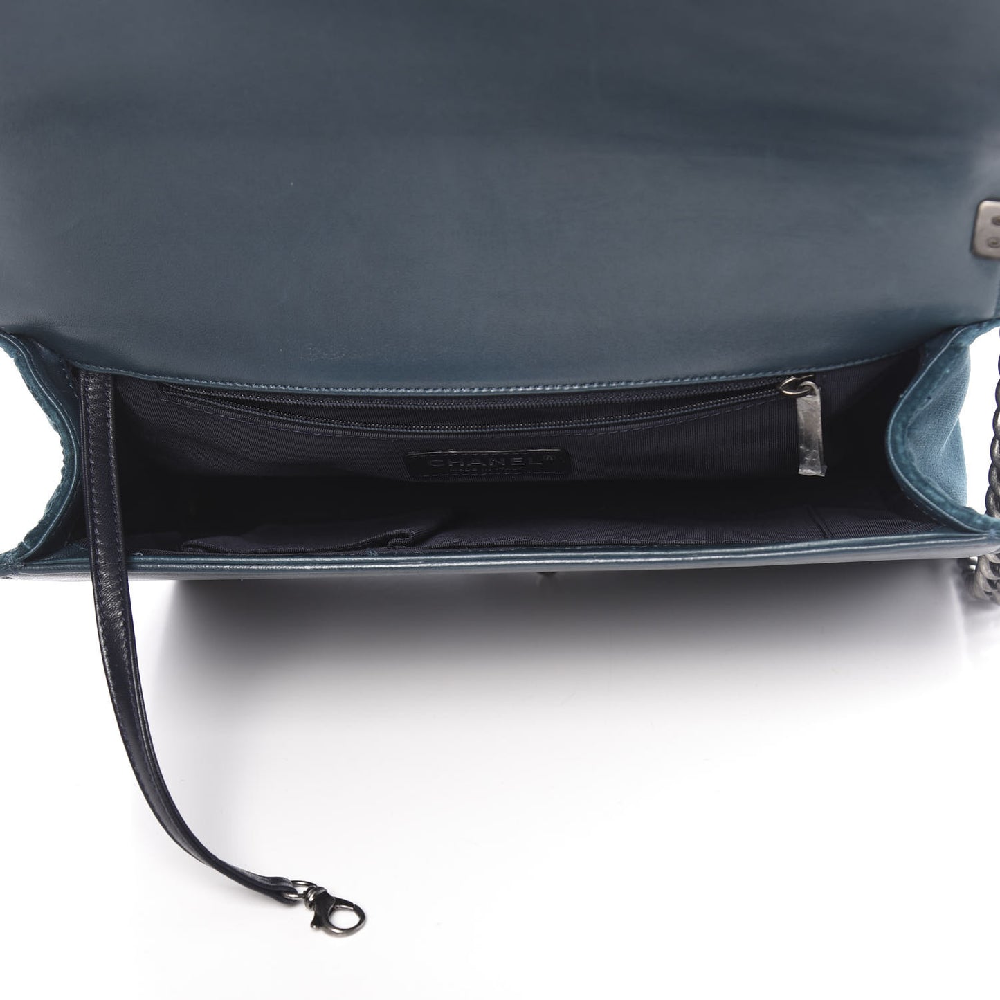 Velvet Tweed Large Boy Flap Green