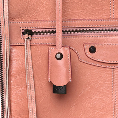 Balenciaga Grained Calfskin Classic Hardware Voyage Carry On Trolley Vieux Rose 7 of 17