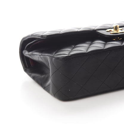 Chanel Lambskin Quilted Medium Double Flap Black 7 of 9