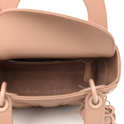 Christian Dior Ultra Matte Calfskin Cannage Mini Lady Dior Light Beige 5 of 11