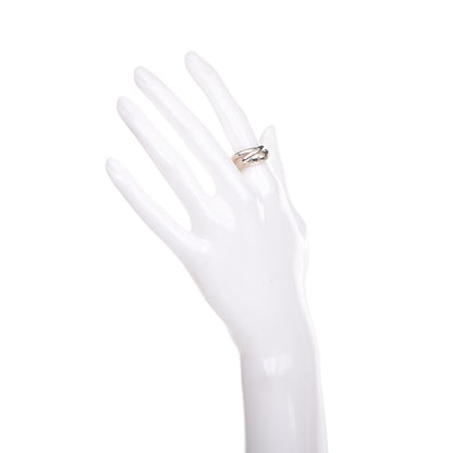 Cartier 18K White Gold 98 Xmas Limited Trinity Ring 51 5.75 2 of 6