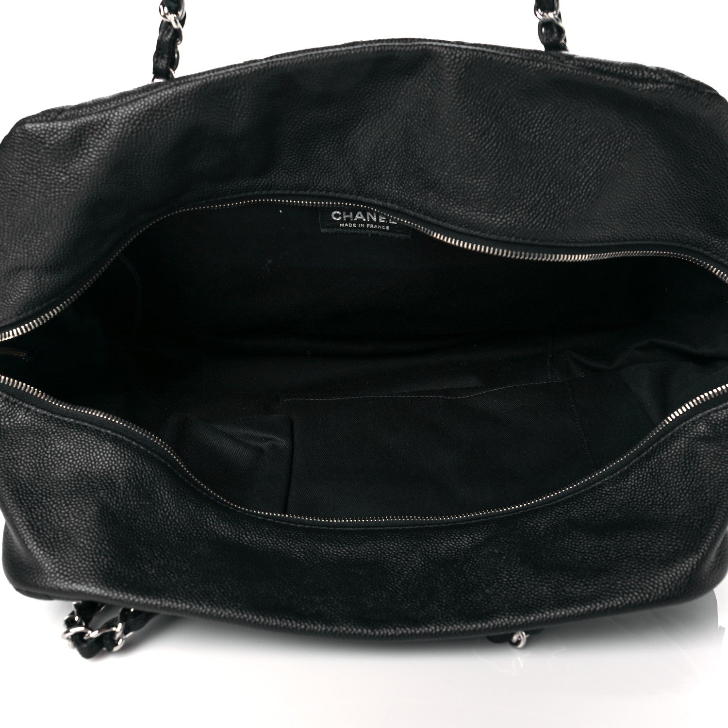 Chanel Caviar Quilted Travel Flap Tote Black 5 of 10
