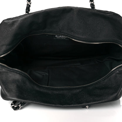 Chanel Caviar Quilted Travel Flap Tote Black 5 of 10
