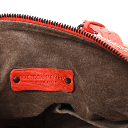 Bottega Veneta Pebbled Lambskin Top Handle Satchel Vesuvio 6 of 9