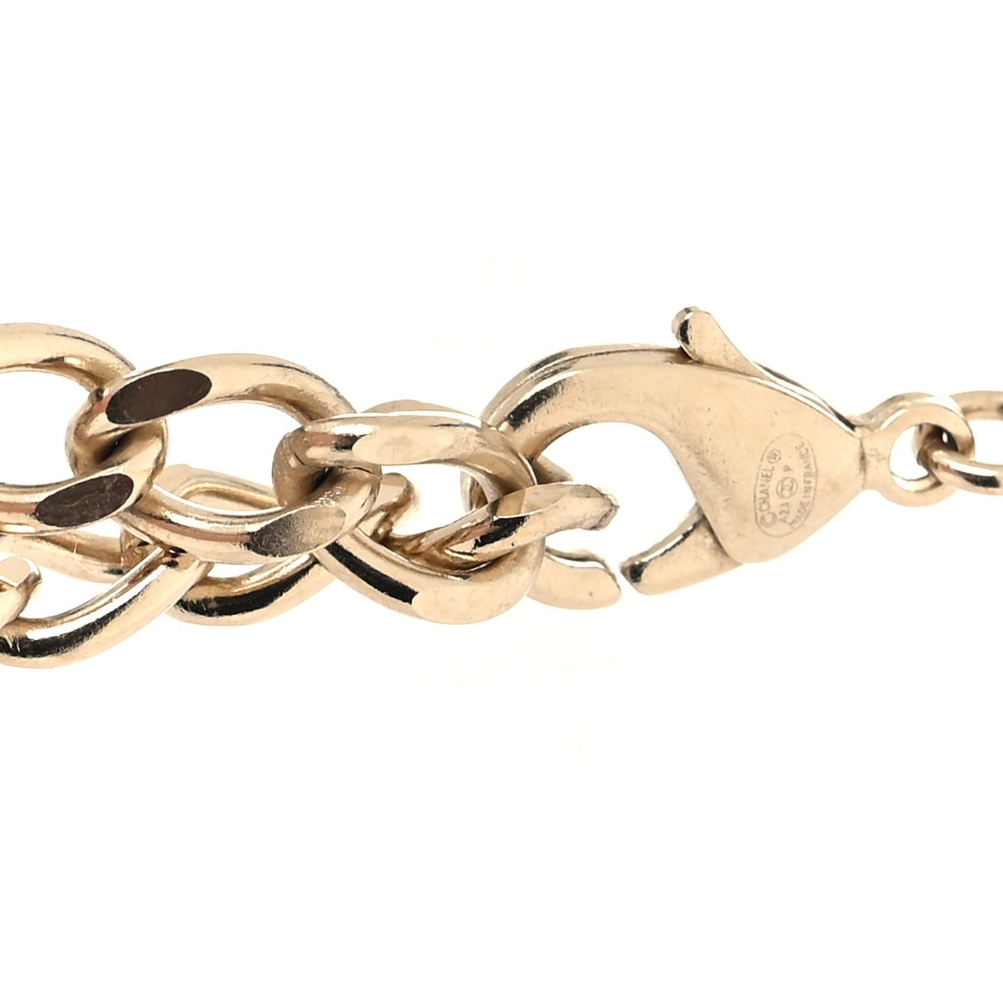 Pearl CC Double Strand Necklace Gold
