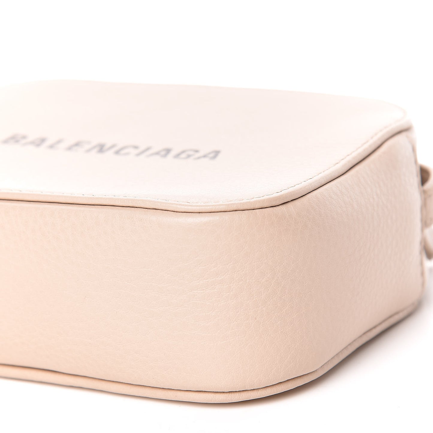Calfskin Logo XS Everyday Camera Bag Light Beige Black