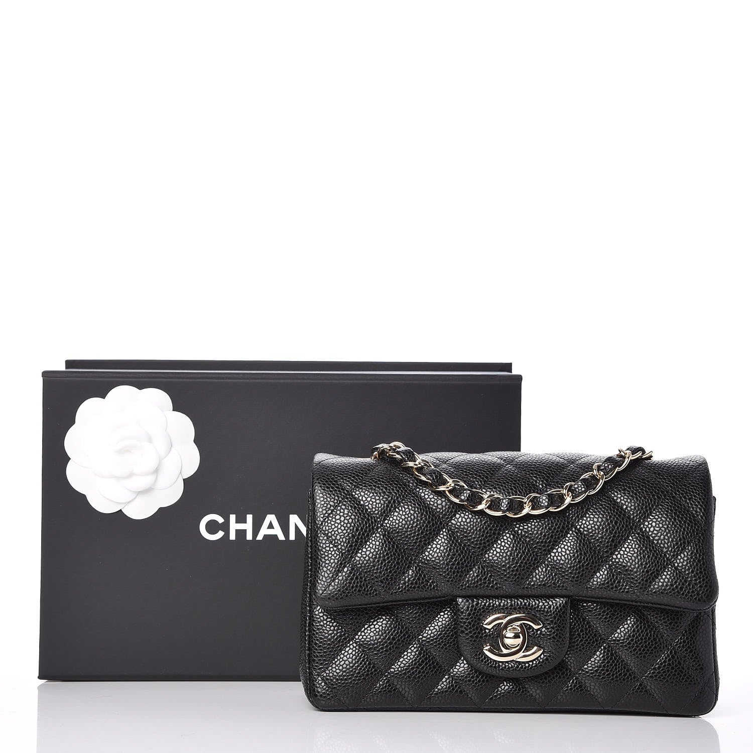 Chanel Caviar Quilted Mini Rectangular Flap Black 8 of 8