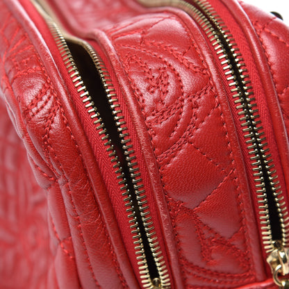 Versace Barocco Quilted Nappa Vanitas Demetra Bag Red 12 of 28