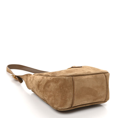 Saint Laurent Suede Baby Le 5 A 7 Hobo Golden Leaf 5 of 11