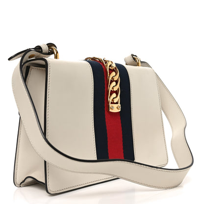 Gucci Calfskin Small Sylvie Shoulder Bag Off White 3 of 10
