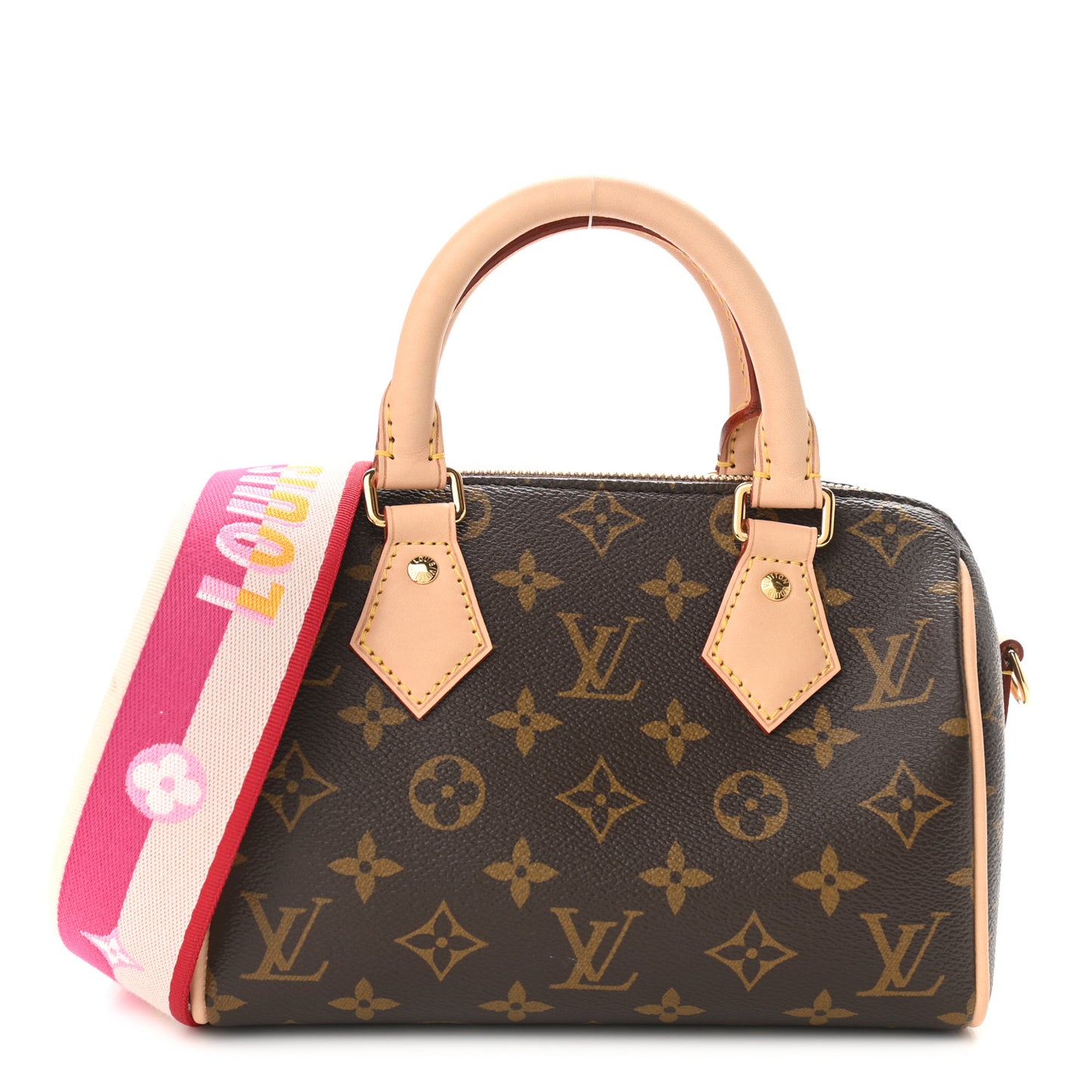Monogram Speedy Bandouliere 20 Fuchsia