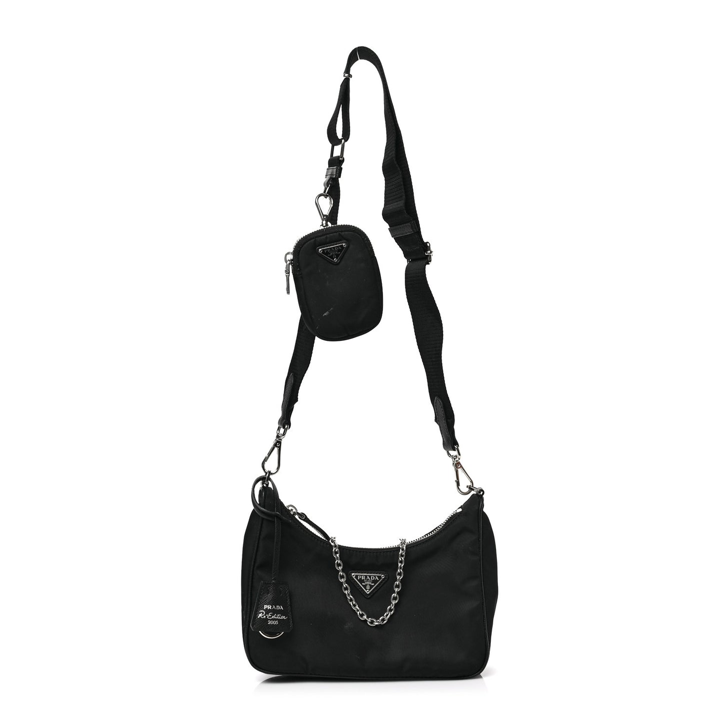 Nylon Re-Edition 2005 Shoulder Bag Black