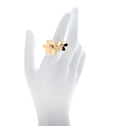 Van Cleef & Arpels 18K Yellow Gold Diamond Frivole Between The Finger Ring 52 6 2 of 6