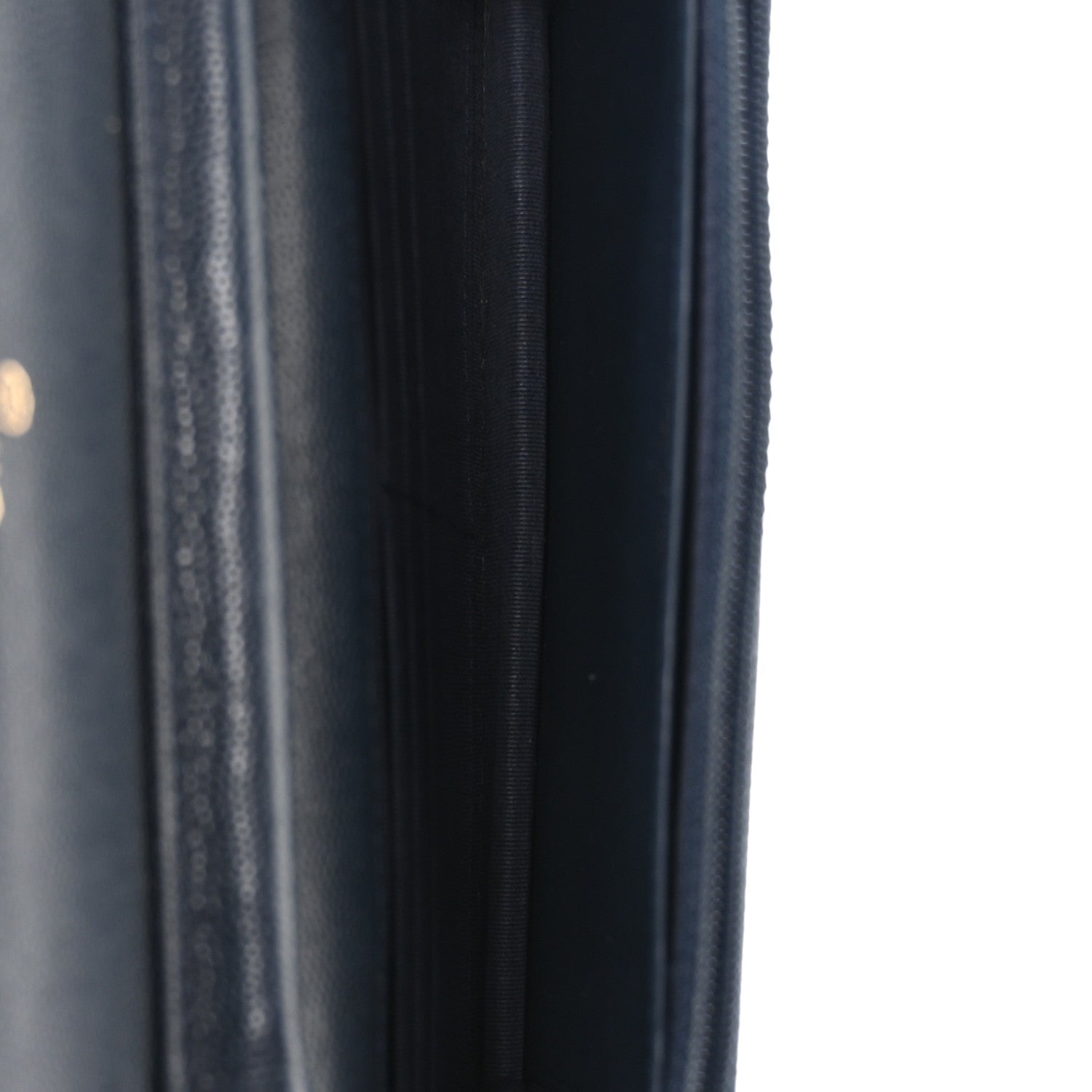 Chanel Caviar Quilted Wallet on Chain WOC Navy Blue 5 of 11