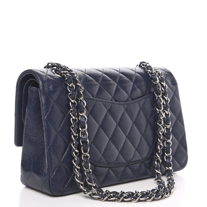 Chanel Caviar Quilted Medium Double Flap Navy 2 of 16