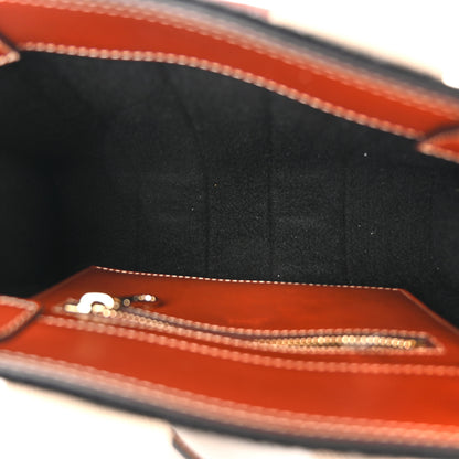Chloe Felt Calfskin Small Woody Ribbon Tote With Strap Black 5 of 11