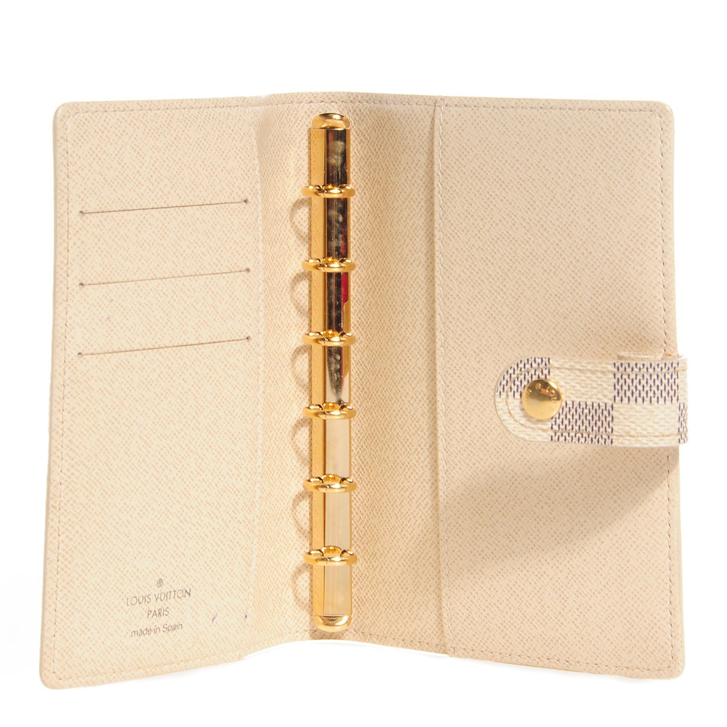 Louis Vuitton Damier Azur Small Ring Agenda Cover 5 of 7