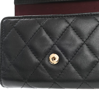 Chanel Lambskin Quilted 4 Key Holder Black 10 of 11