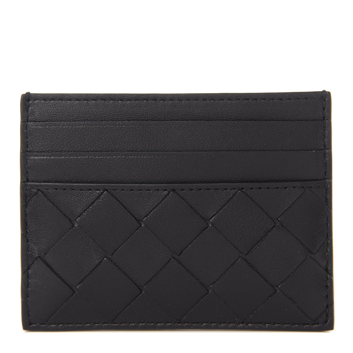 Nappa Intrecciato Card Holder Black