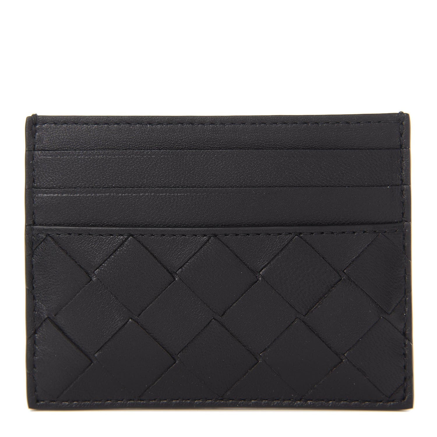 Bottega Veneta Nappa Intrecciato Card Holder Black 1 of 9